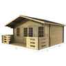 5m X 3m Premier Meribel Log Cabin - Double Glazing - 44mm Wall Thickness