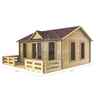 5m X 4m Premier Zermatt Log Cabin - Double Glazing - 44mm Wall Thickness