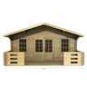 5m X 3m Premier Moscow Log Cabin - Double Glazing - 44mm Wall Thickness