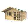 4m X 5m Premier Oslo Log Cabin - Double Glazing - 44mm Wall Thickness