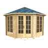 3.5m X 3.5m Premier Arolla Log Cabin - Double Glazing - 44mm Wall Thickness