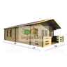 5m X 7m Premier Fornet Log Cabin - Double Glazing - 70mm Wall Thickness