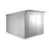 8ft X 12ft Xx Large Metallic Silver Heavy Duty Metal Shed (2.6m X 3.8m)