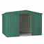 10ft X 6ft Premier Easyfix – Apex – Metal Shed - Heritage Green (3.07m X 1.85m)