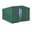 10ft X 12ft Premier Easyfix – Apex – Metal Shed - Heritage Green (3.07m X 3.71m)