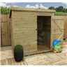 5ft X 3ft Pressure Treated Tongue & Groove Pent Shed + Single Door