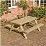 Deluxe Picnic Garden Table (5ft X 5ft)