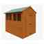 8ft X 6ft Tongue And Groove Shed (12mm Tongue And Groove Floor And Apex Roof)