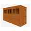 12ft X 4ft Tongue And Groove Pent Shed (12mm Tongue And Groove Floor And Roof)