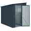 5ft X 8ft Premier Easyfix - Lean To Pent - Metal Shed - Anthracite Grey (1.55m X 2.42m)