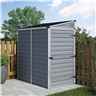 6ft X 4ft (1.75m X 1.17m) Single Door Pent Plastic Shed With Skylight Roofing