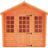 6ft X 8ft Chalet Summerhouse (12mm Tongue And Groove Floor And Apex Roof)