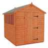 4ft X 4ft Tongue And Groove Apex Shed With 2 Windows And Single Door (12mm Tongue And Groove Floor And Roof)