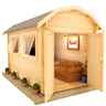 14ft X 8ft Neo Barn 28mm Log Cabin (19mm Tongue And Groove Floor And Roof) (4150x2350)