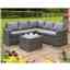 Grey Weave Sofa Set