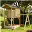 8ft X 9ft Beach Hut Playhouse With Swing (2.43m X 2.78m)