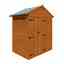 4ft X 6ft Tongue And Groove Double Door Security Shed (12mm Tongue And Groove Floor And Apex Roof)