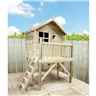 5ft X 7ft Jake Wooden Tower Platform Playhouse With Apex Roof, Single Door And Window