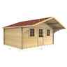 4m X 4m Premier Lisbon Log Cabin - Double Glazing - 34mm Wall Thickness