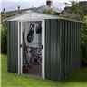 6ft 1 X 4ft 1 Geyz Apex Metal Shed With Free Anchor Kit (1.86m X 1.25m)