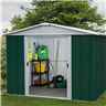 7ft 5 X 6ft 10 Apex Metal Shed With Free Anchor Kit (2.26m X 2.07m)