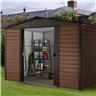 7ft 5 X 6ft 1 Woodgrain Metal Shed (2.26m X 1.86m)