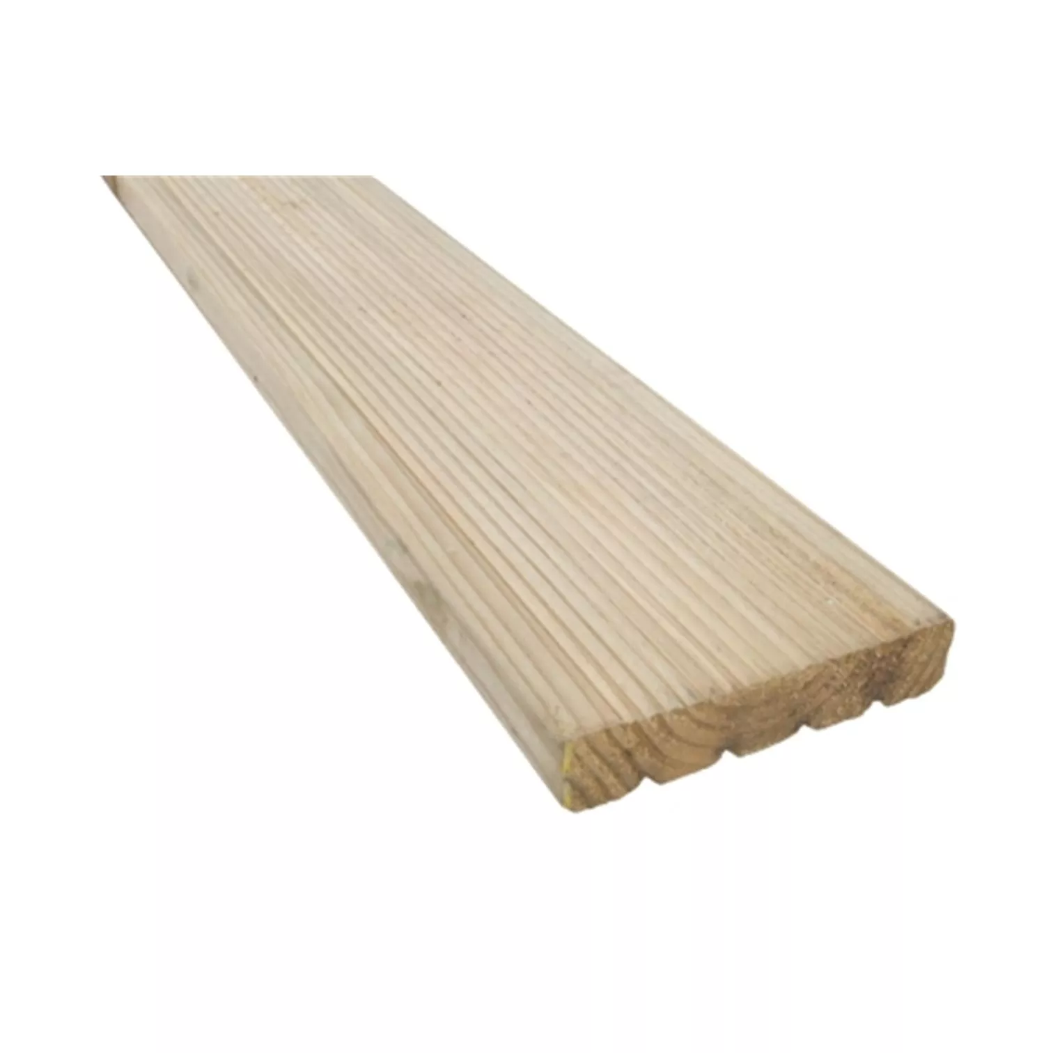 Pack of 5 - 35mm Thick Pressure Treated Timber Decking Board - 136mm (W) x 3600mm (L)