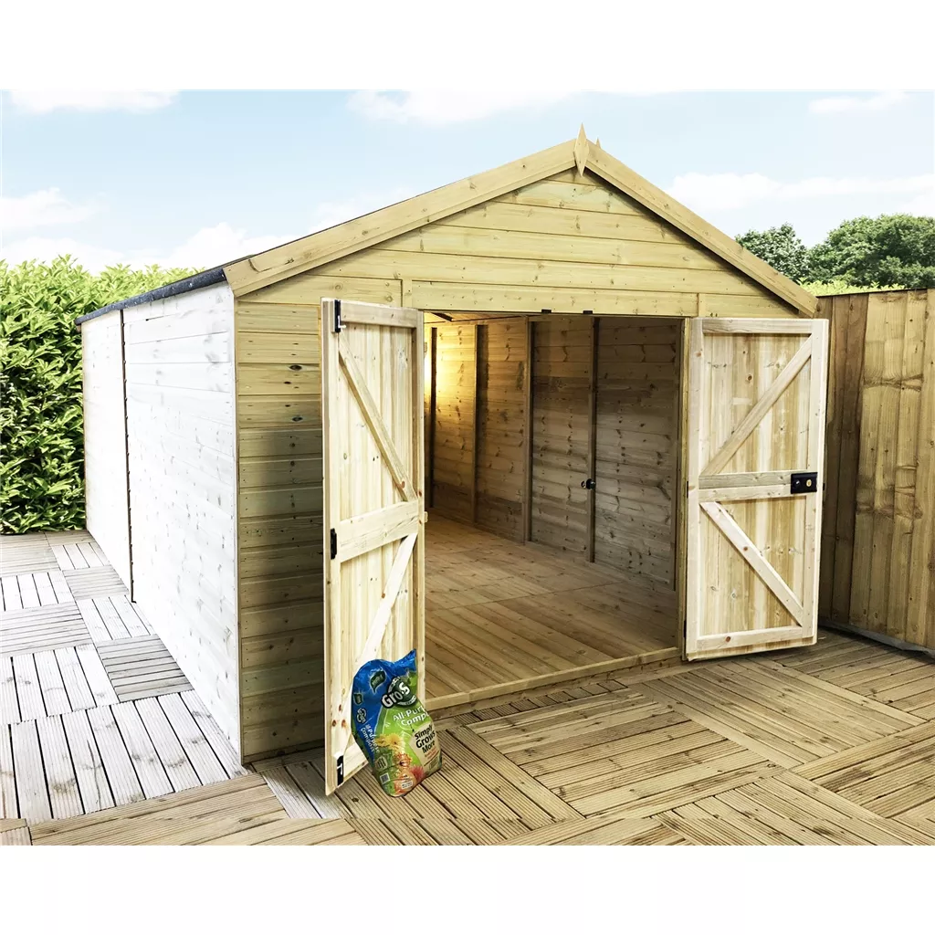 10 x 10 Windowless Premier Pressure Treated Apex Workshop