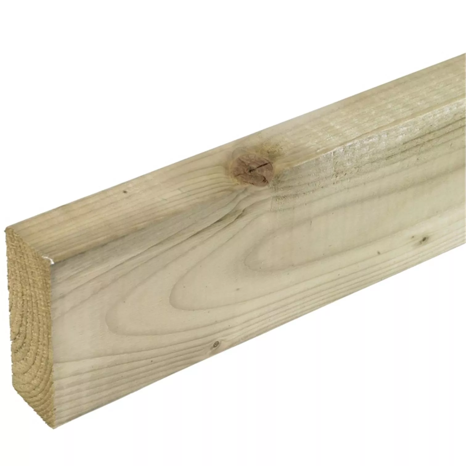 Pack of 5 - Kiln Dried C16 Sawn Treated Green Easi Edge - 125mm (H) x 47mm (T)x 3000mm (L) (Finished size: 120mm x 45mm)