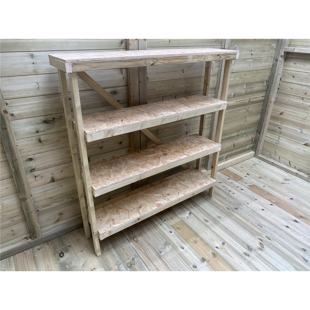 14 x 6 Windowless Pressure Treated T&G Pent Shed With Double Doors (centre) product image