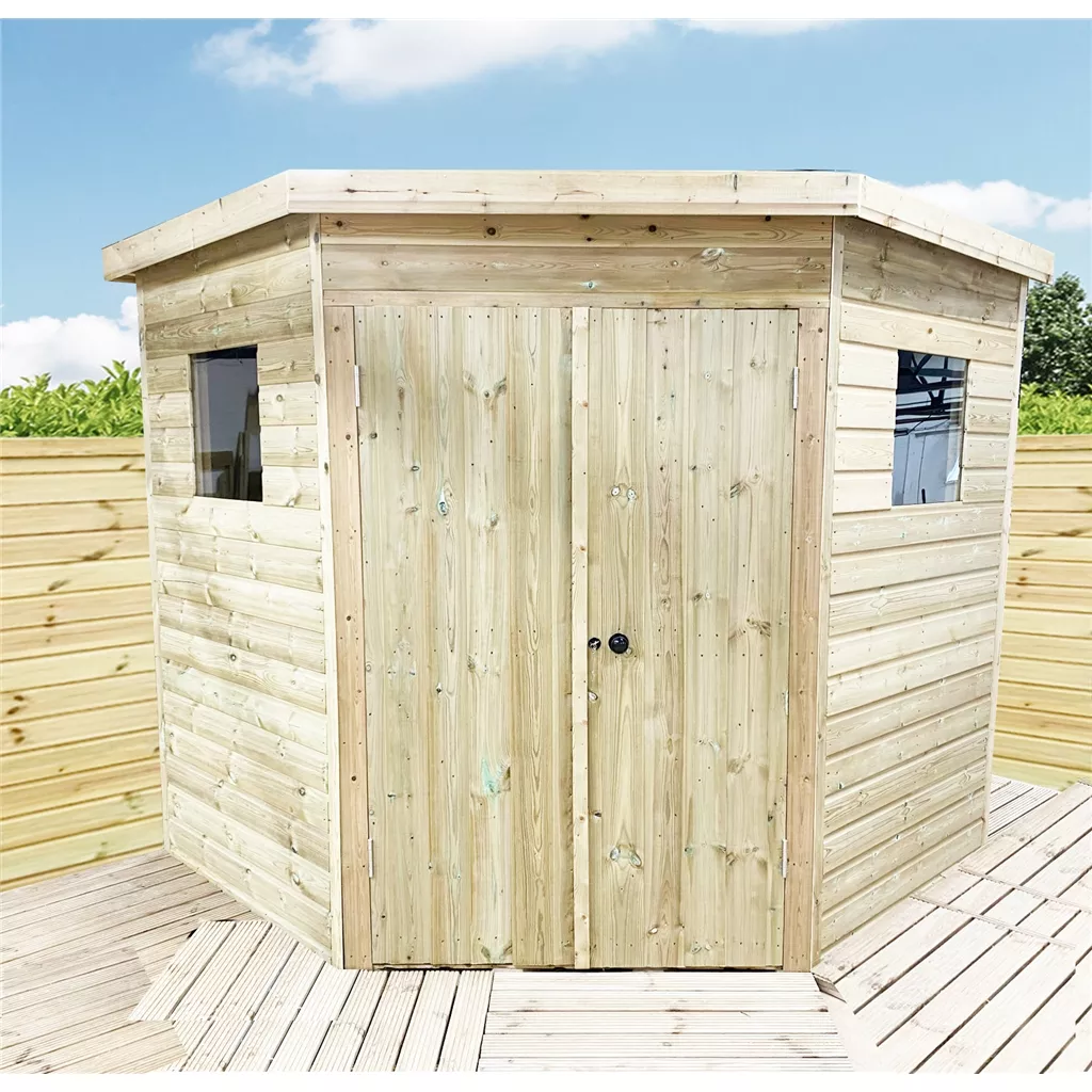 8 x 8 Corner Pressure Treated Workshop