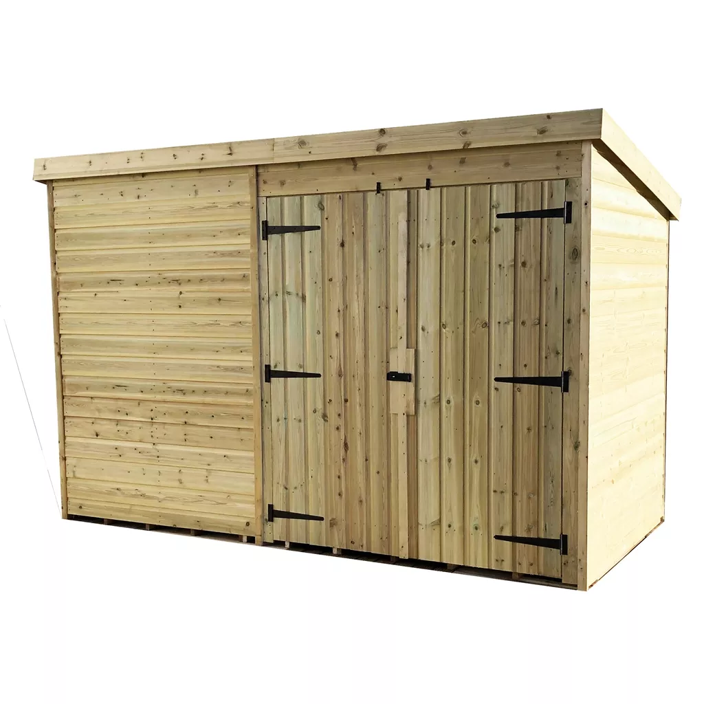 9 x 5 Windowless Pressure Treated T&G Pent Shed With Double Doors product image