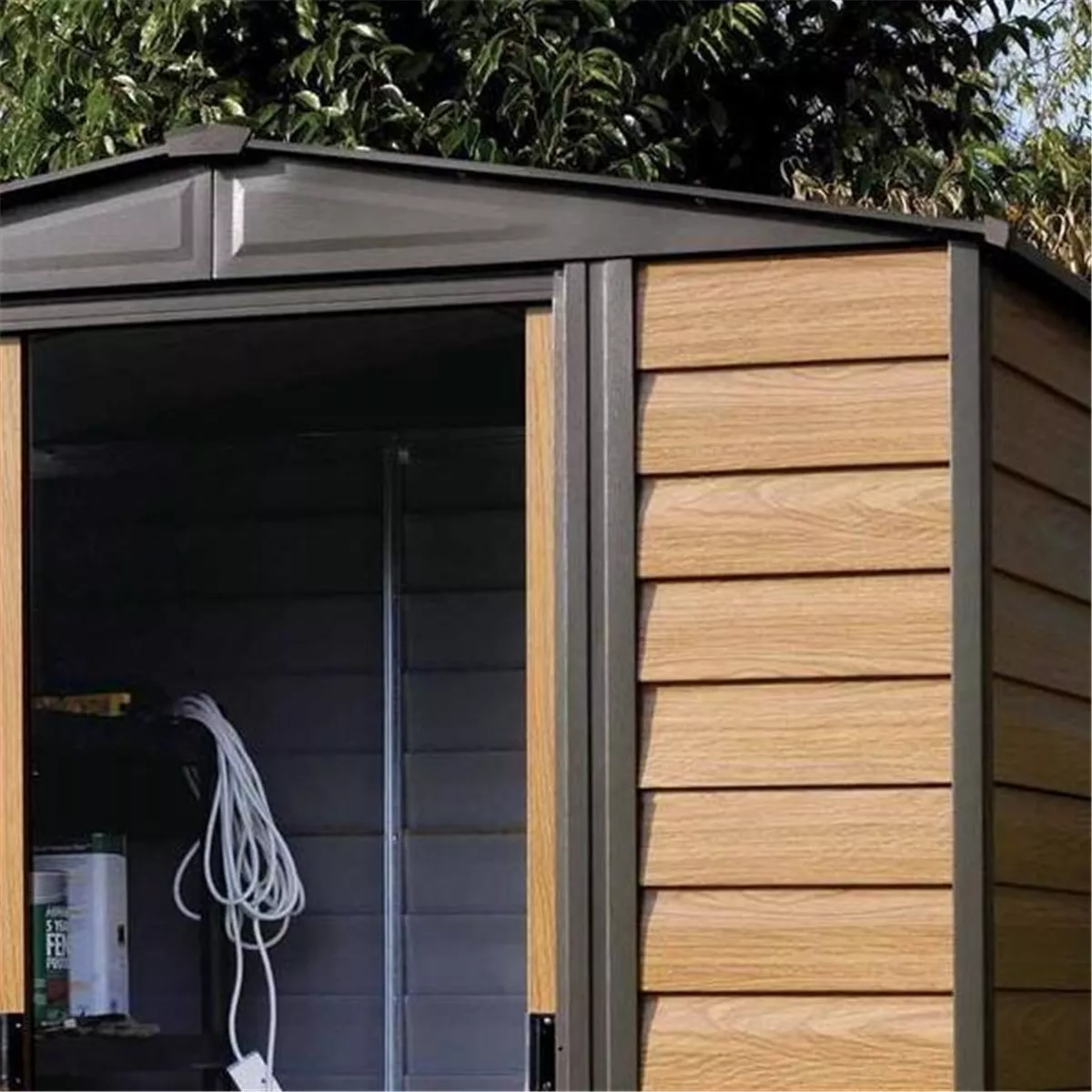 6 x 5 Deluxe Woodvale Metal Shed (1.94m x 1.51m) - Including Floor product image