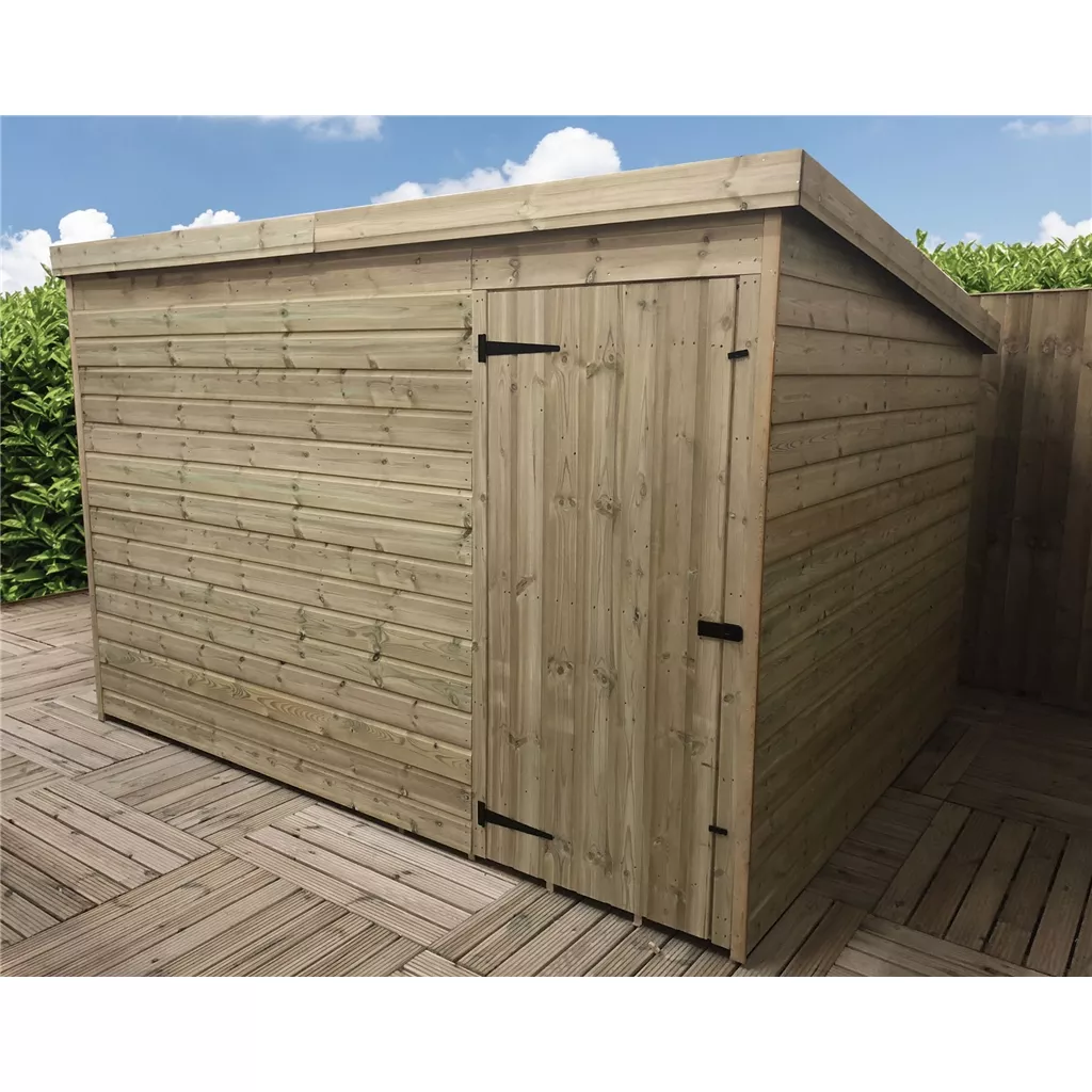 9 x 3 Windowless Pressure Treated T&G Pent Shed With Single Door product image