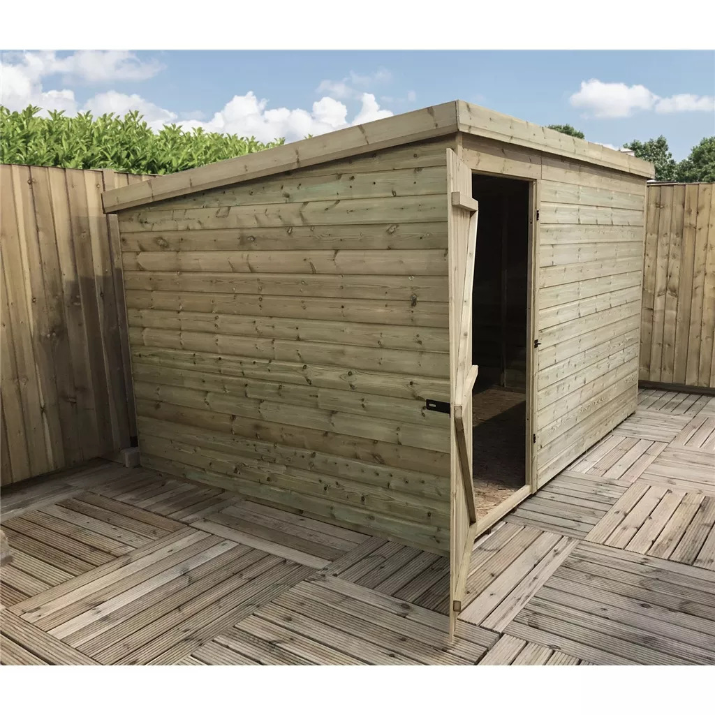 9 x 5 Windowless Pressure Treated T&G Pent Shed With Single Door product image