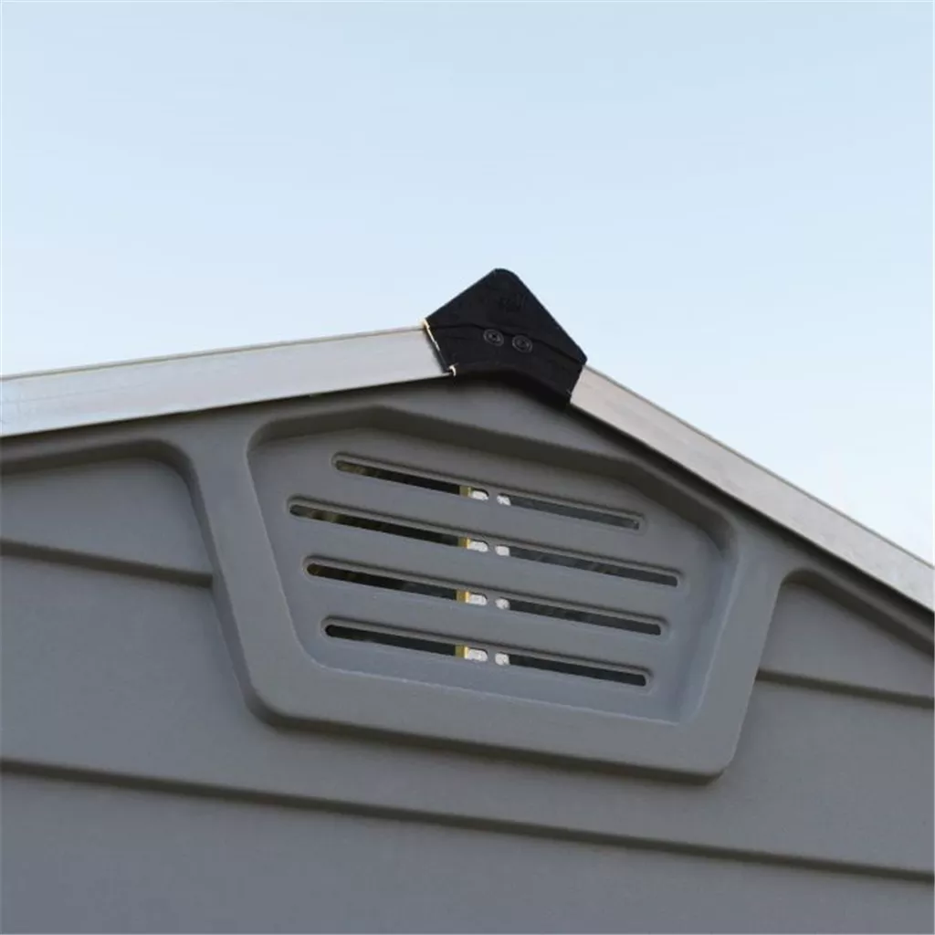 8 x 6 Double Door Apex Plastic Shed with Skylight Roofing product image