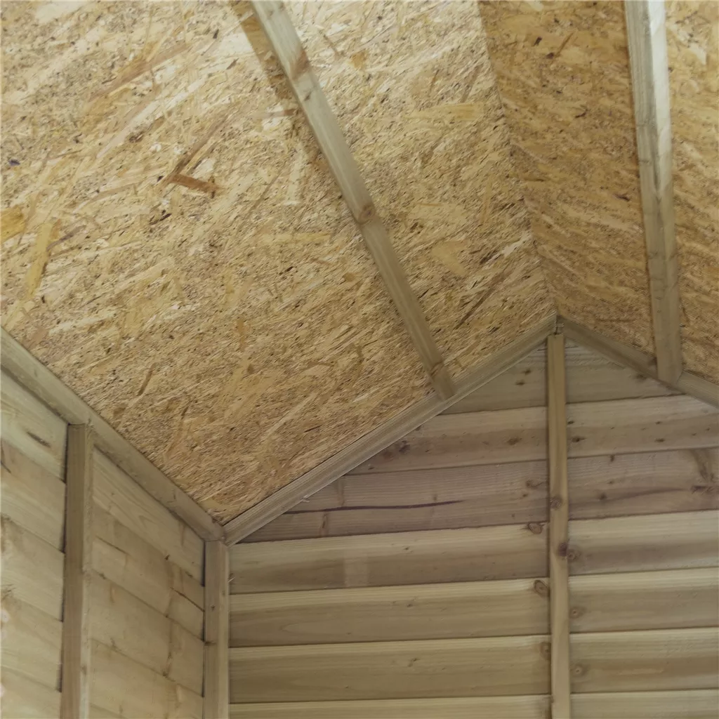 6 x 4 Pressure Treated Overlap Shed, Single Door and 1 Window product image