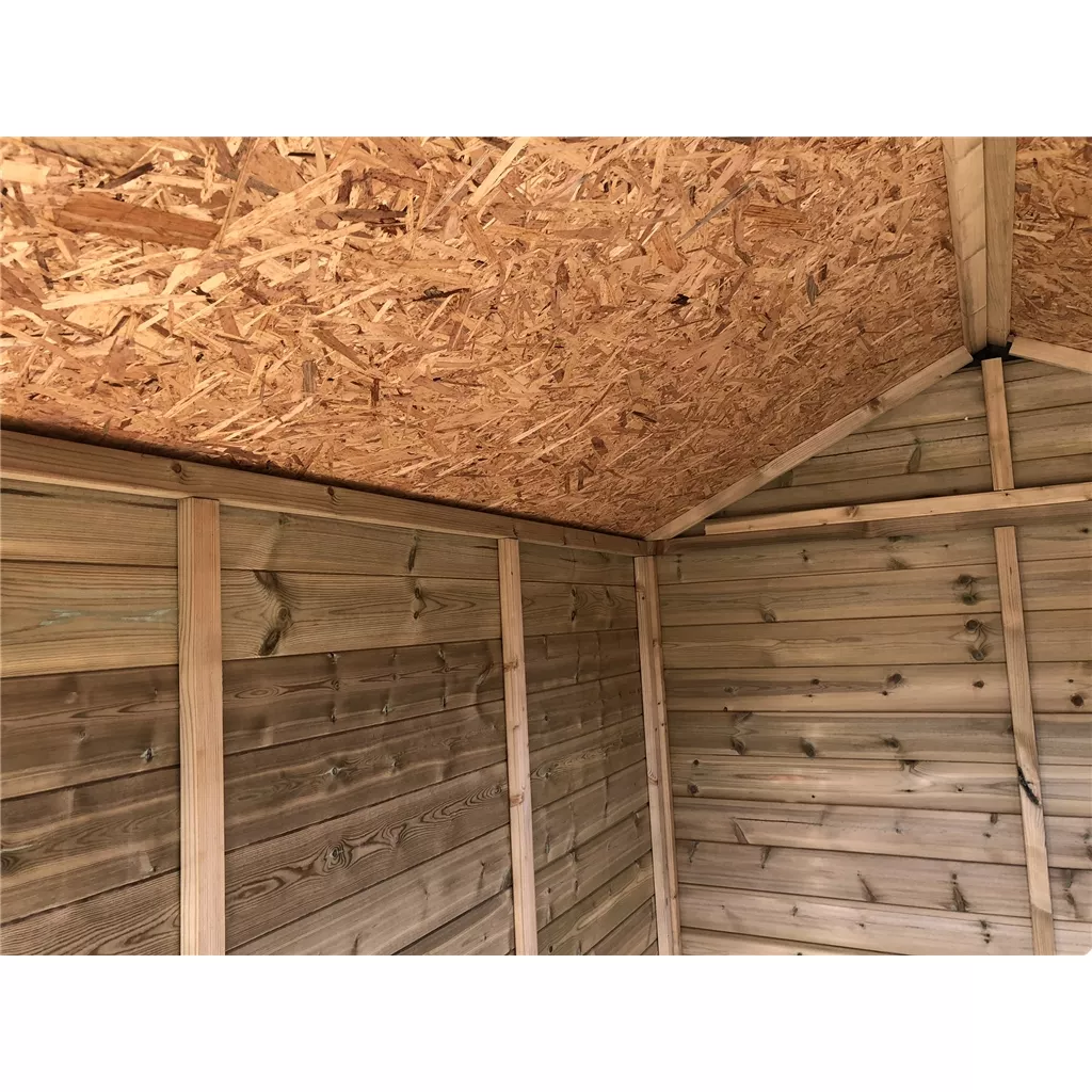 5 x 5 Security Pressure Treated T&G Apex Shed + Single Door product image