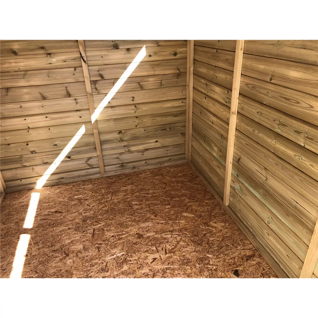 6 x 6 Security Pressure Treated T&G Apex Shed + Single Door product image