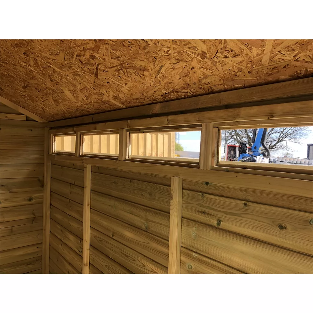 8 x 8 Security Pressure Treated T&G Apex Shed + Single Door product image