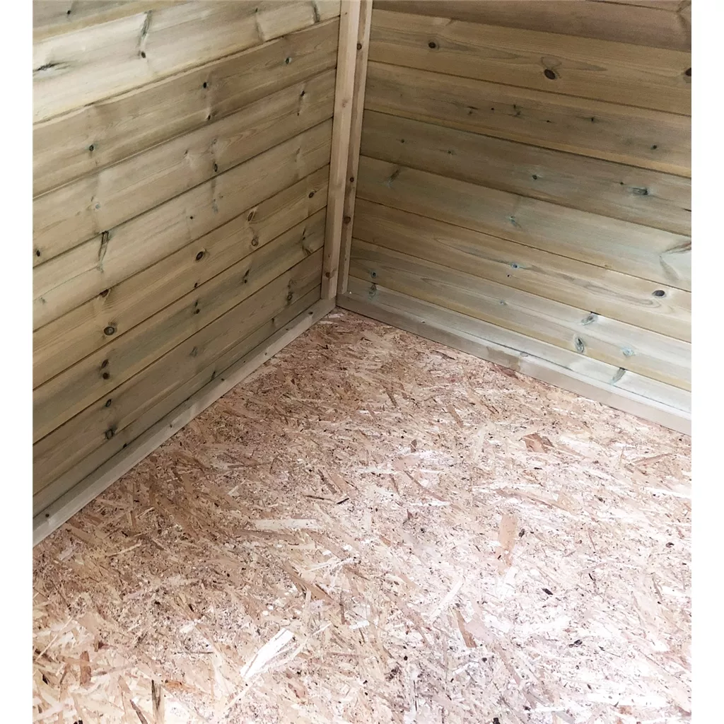 4 x 6 Windowless Pressure Treated T&G Single Door Apex Shed (low Eaves) product image