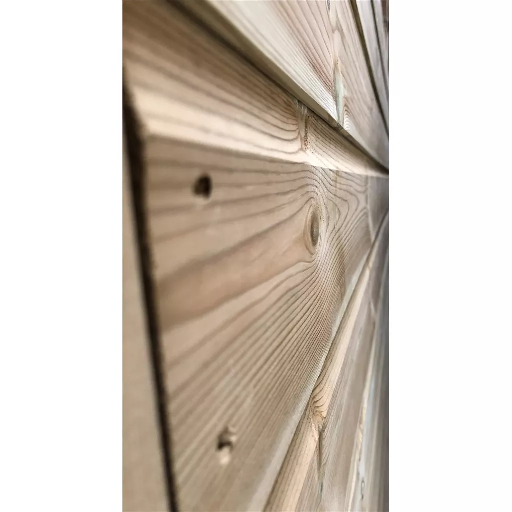 12 x 4 Reverse Windowless Pressure Treated T&G Single Door Apex Shed – High Eaves product image
