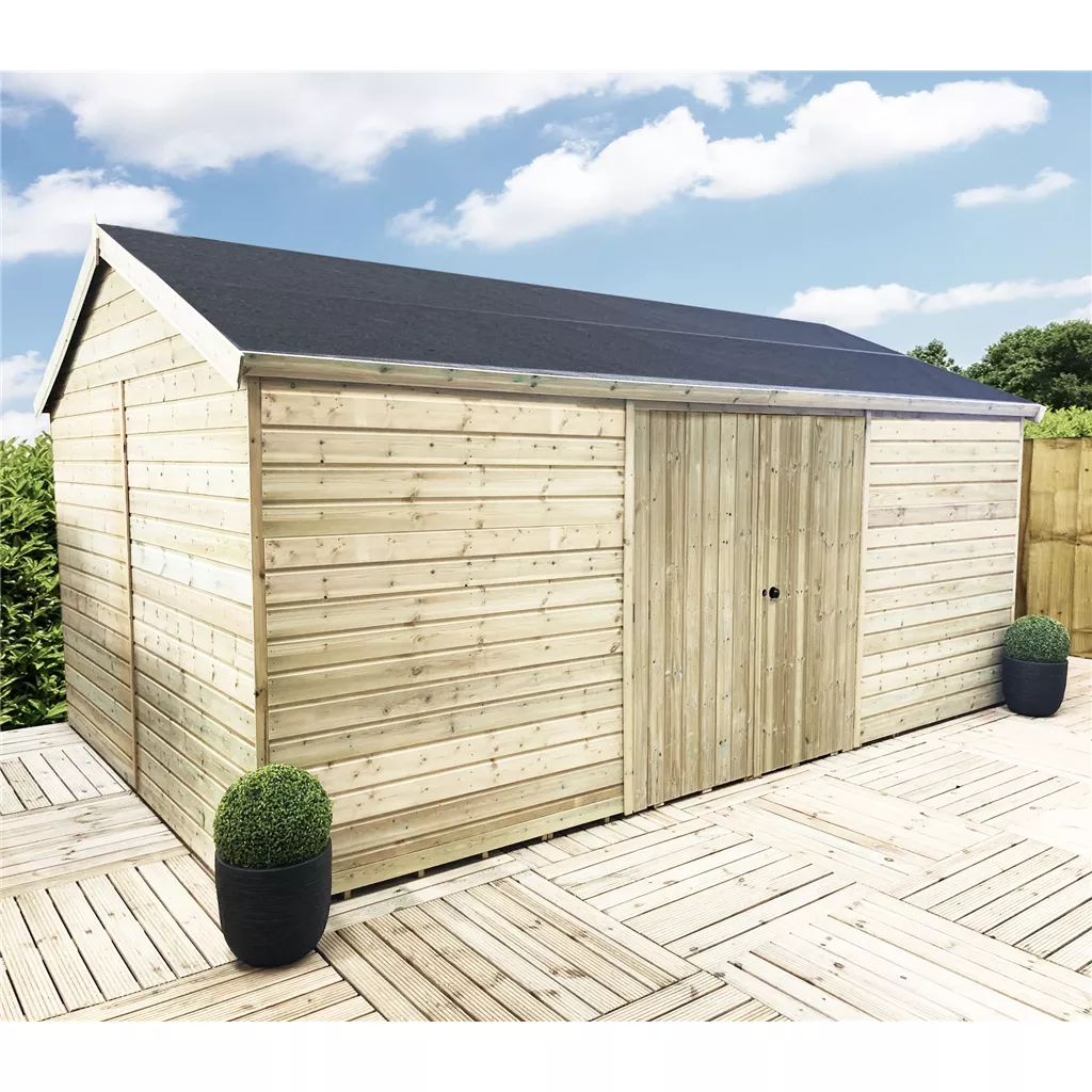 30 x 8 Windowless Reverse Premier Pressure Treated Apex Workshop product image