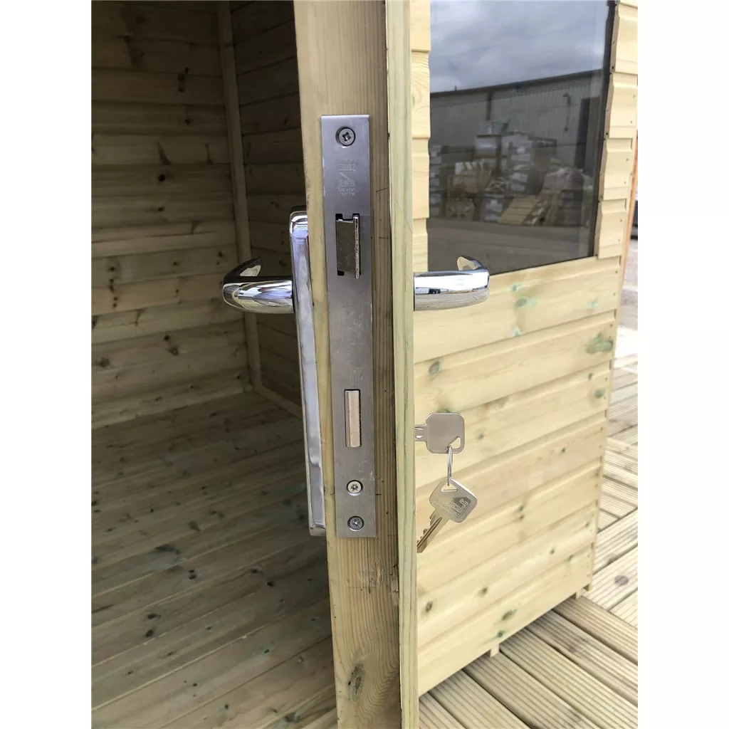 8 x 7 Pressure Treated Apex Summerhouse – Long Windows product image