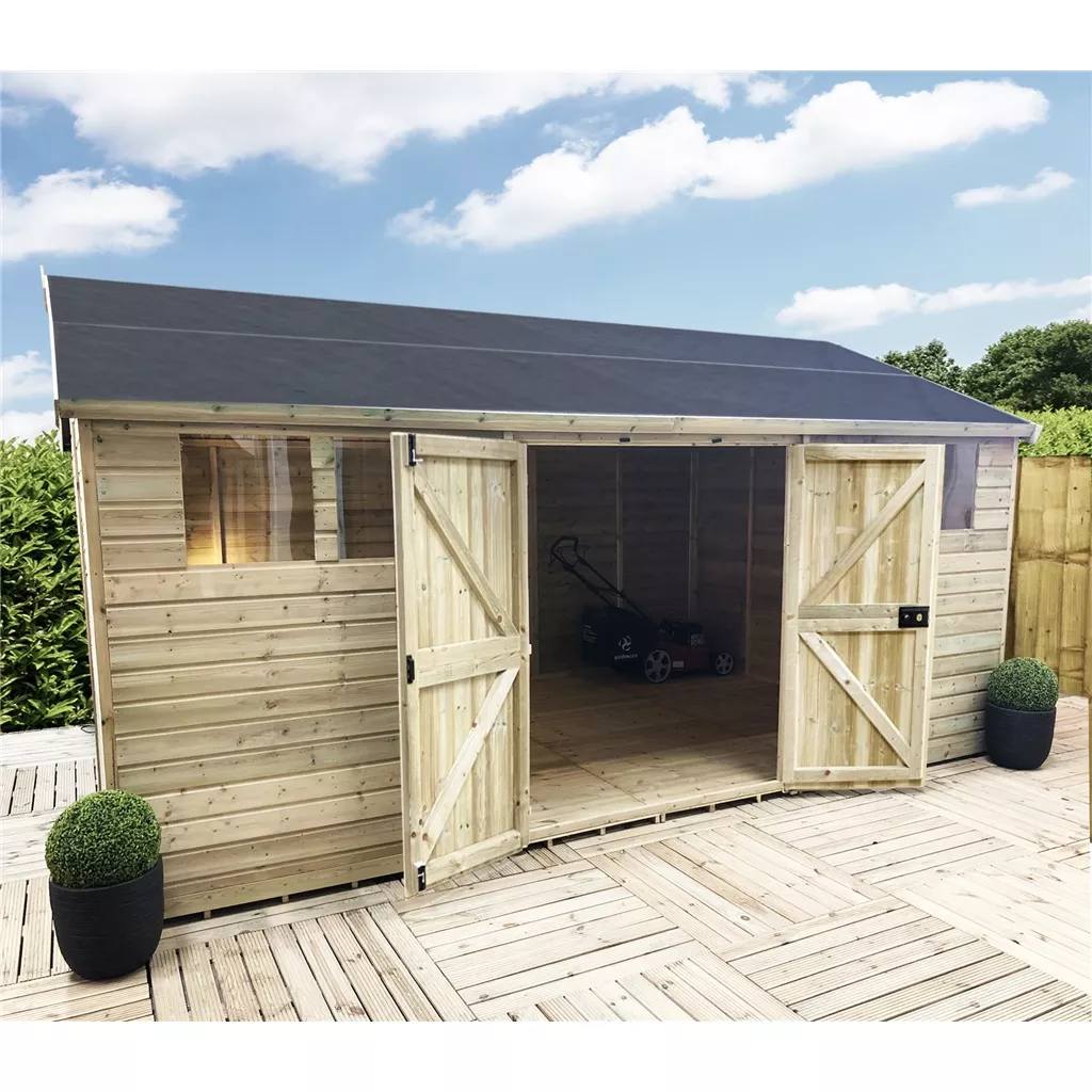 24 x 15 Reverse Premier Pressure Treated Apex Workshop product image