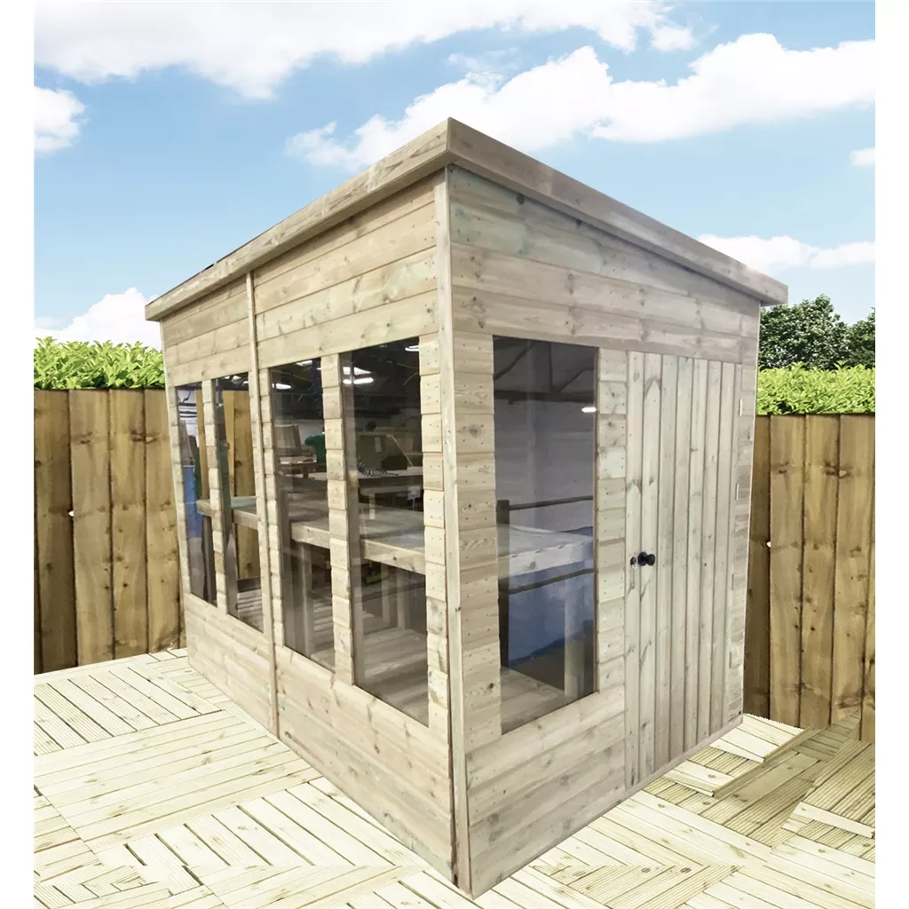 10 x 8 Pressure Treated Pent Potting Summerhouse product image