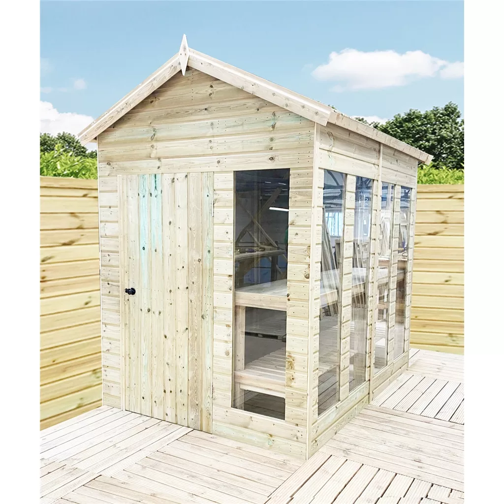 10 x 9 Pressure Treated Apex Potting Summerhouse product image