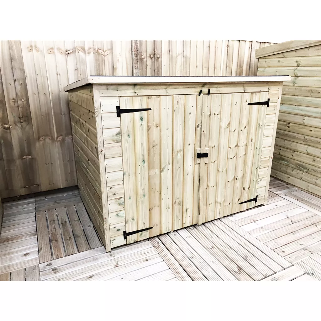 8 x 2 Pressure Treated T&G Bike Store With Double Doors product image