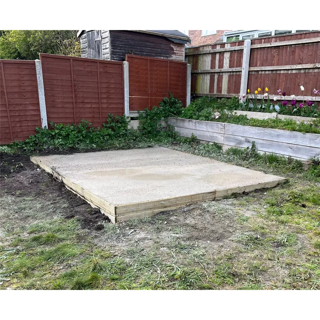 6ft x 3ft Installed Concrete Base product image