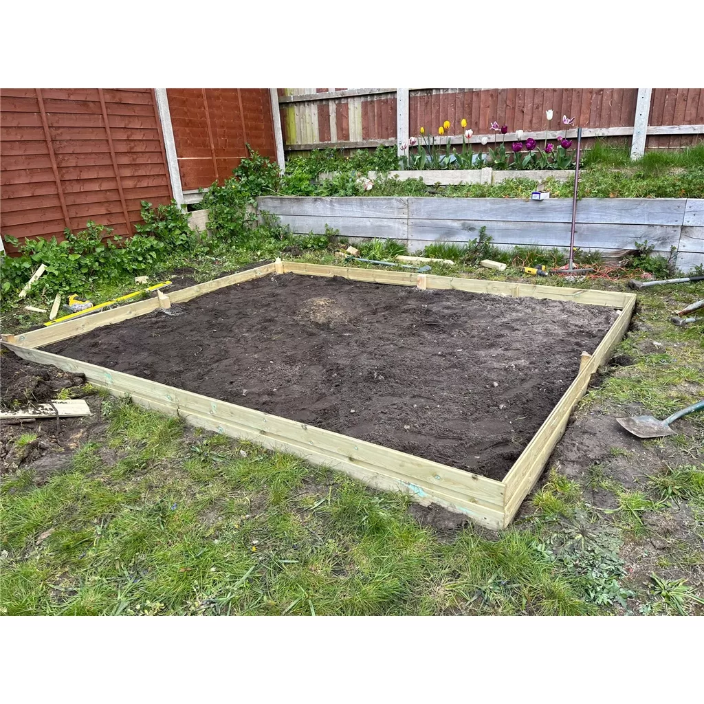12ft x 8ft Installed Concrete Base product image